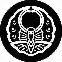 乐天商城 - 【送料無料】家紋シール 中陰浮線蝶 丸型 or 四角 KS-2274