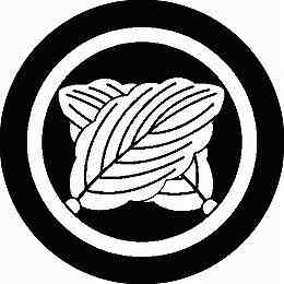 乐天商城 - 【送料無料】家紋シール 中輪に違い柏 丸型 or 四角 KS-2302