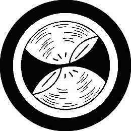 乐天商城 - 【送料無料】家紋シール 中輪に二つ蛤 丸型 or 四角 KS-2342