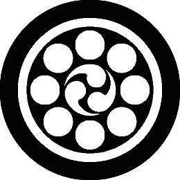 乐天商城 - 【送料無料】家紋シール 中輪に八曜と巴 丸型 or 四角 KS-2345