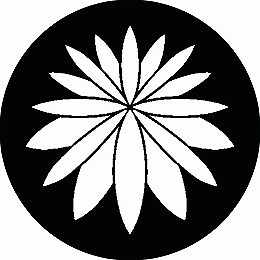 【送料無料】家紋シール 禿菊 丸型 or 四角 KS-2450