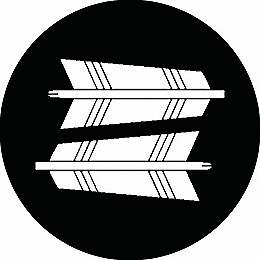 乐天商城 - 【送料無料】家紋シール 入れ違い矢 丸型 or 四角 KS-2533