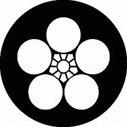 【送料無料】家紋シール 梅鉢 丸型 or 四角 KS-2564