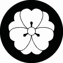 乐天商城 - 【送料無料】家紋シール 尖り花菱 丸型 or 四角 KS-2605