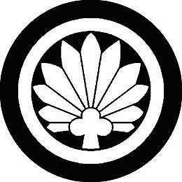 乐天商城 - 【送料無料】家紋シール 尖り花菱 丸型 or 四角 KS-2665