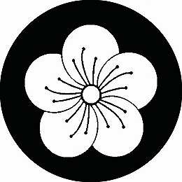 Rakuten - 【送料無料】家紋シール 尖り花菱 丸型 or 四角 KS-2696