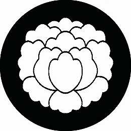 【送料無料】家紋シール 尖り花菱 丸型 or 四角 KS-2801