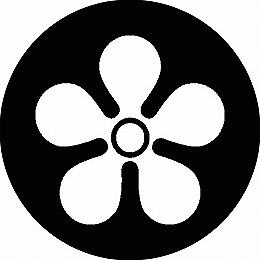 乐天商城 - 【送料無料】家紋シール 朧梅鉢 丸型 or 四角 KS-3115