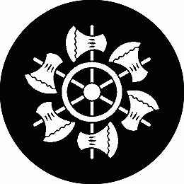 乐天商城 - 【送料無料】家紋シール 鉞車 丸型 or 四角 KS-3146