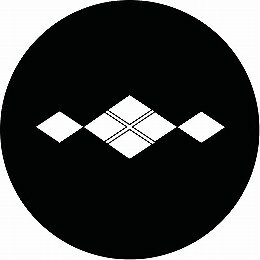 乐天商城 - 【送料無料】家紋シール 変わり筋入り割菱 丸型 or 四角 KS-3221