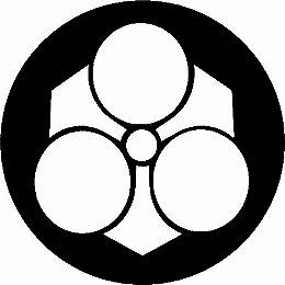 乐天商城 - 【送料無料】家紋シール 剣三つ星紋 NS4B-014 丸型 or 四角 KS-3513