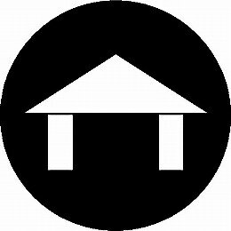 乐天商城 - 【送料無料】家紋シール 庵紋 NS4C-018 丸型 or 四角 KS-3548