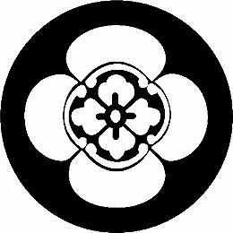 乐天商城 - 【送料無料】家紋シール 木瓜紋 NS4H-034 丸型 or 四角 KS-3651