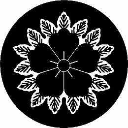 乐天商城 - 【送料無料】家紋シール 織田唐花紋 NS4H-053 丸型 or 四角 KS-3670