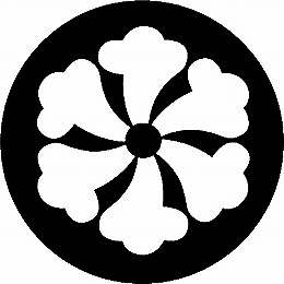 乐天商城 - 【送料無料】家紋シール 鉄線紋 NS4H-063 丸型 or 四角 KS-3680