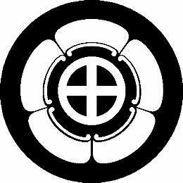 乐天商城 - 【送料無料】家紋シール 五瓜に轡紋 NS4M-012 丸型 or 四角 KS-3695