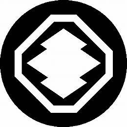 乐天商城 - 【送料無料】家紋シール 八角に松皮菱紋 NS4M-013 丸型 or 四角 KS-3696