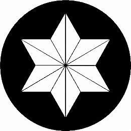 乐天商城 - 【送料無料】家紋シール 麻の葉紋 NS4S-053 丸型 or 四角 KS-3763