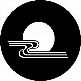 乐天商城 - 【送料無料】家紋シール 黒田月に水紋 NS4T-025 丸型 or 四角 KS-3788