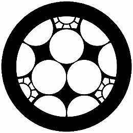 乐天商城 - 【送料無料】家紋シール 三つ割り梅鉢 丸型 or 四角 KS-3866