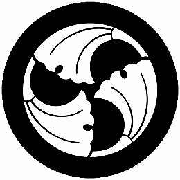 乐天商城 - 【送料無料】家紋シール 三つ割り銀杏 丸型 or 四角 KS-3887