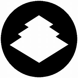 乐天商城 - 【送料無料】家紋シール 三階菱 丸型 or 四角 KS-4049