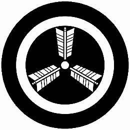 乐天商城 - 【送料無料】家紋シール 丸に三つ矢 丸型 or 四角 KS-4214