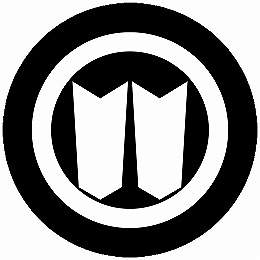 【送料無料】家紋シール 丸に並び矢筈 丸型 or 四角 KS-4246