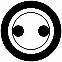 【送料無料】家紋シール 丸に分銅 丸型 or 四角 KS-4297