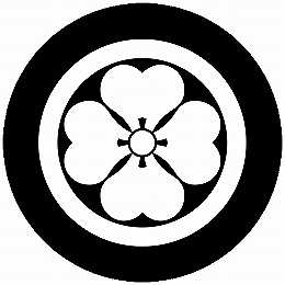 乐天商城 - 【送料無料】家紋シール 丸に四つ片喰 丸型 or 四角 KS-4327