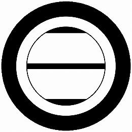 乐天商城 - 【送料無料】家紋シール 丸に太二つ引き 丸型 or 四角 KS-4344