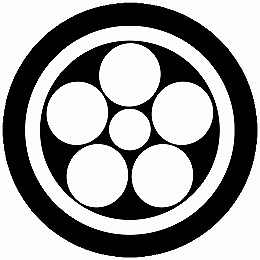 【送料無料】家紋シール 丸に星梅鉢 丸型 or 四角 KS-4378