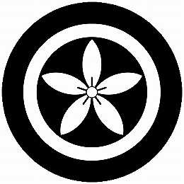 乐天商城 - 【送料無料】家紋シール 丸に細桔梗 丸型 or 四角 KS-4432