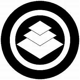 乐天商城 - 【送料無料】家紋シール 丸に重ね三階菱 丸型 or 四角 KS-4480