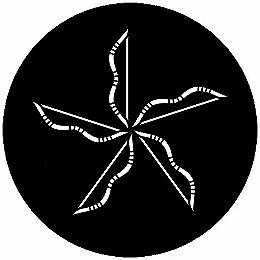 乐天商城 - 【送料無料】家紋シール 五つ弓 丸型 or 四角 KS-4591