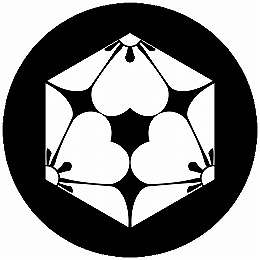 乐天商城 - 【送料無料】家紋シール 六角三つ割り片喰 丸型 or 四角 KS-4753