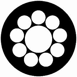 乐天商城 - 【送料無料】家紋シール 十曜 丸型 or 四角 KS-4829