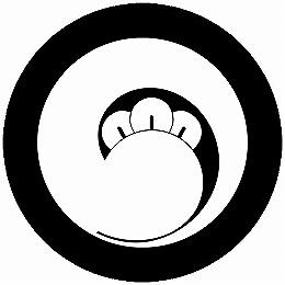 乐天商城 - 【送料無料】家紋シール 右一つ丁子巴 丸型 or 四角 KS-4849