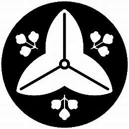 乐天商城 - 【送料無料】家紋シール 向こう花沢瀉 丸型 or 四角 KS-4877