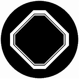 乐天商城 - 【送料無料】家紋シール 子持ち隅切り角 丸型 or 四角 KS-4990