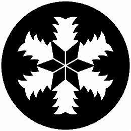 Rakuten - 【送料無料】家紋シール 山谷雪 丸型 or 四角 KS-5019