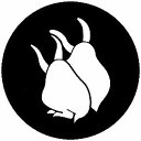 【送料無料】家紋シール 後ろ向き番兎 丸型 or 四角 KS-5049