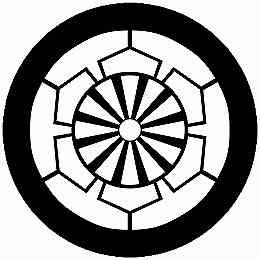 乐天商城 - 【送料無料】家紋シール 榊原源氏車 丸型 or 四角 KS-5178