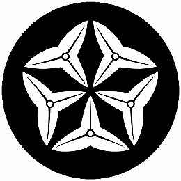 乐天商城 - 【送料無料】家紋シール 沢瀉桔梗 丸型 or 四角 KS-5204