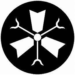 乐天商城 - 【送料無料】家紋シール 矢尻付き三つ矢筈 丸型 or 四角 KS-5274