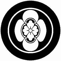 乐天商城 - 【送料無料】家紋シール 細輪に立ち木瓜 丸型 or 四角 KS-5413