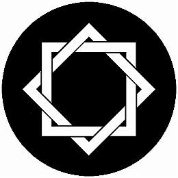 【送料無料】家紋シール 組み合い角 丸型 or 四角 KS-5417