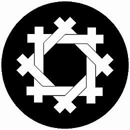 乐天商城 - 【送料無料】家紋シール 組み合わせ井筒 丸型 or 四角 KS-5421