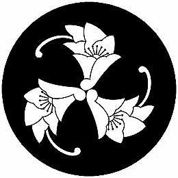 乐天商城 - 【送料無料】家紋シール 花杏葉巴 丸型 or 四角 KS-5453