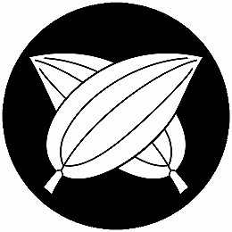 乐天商城 - 【送料無料】家紋シール 違い梛の葉 丸型 or 四角 KS-5567